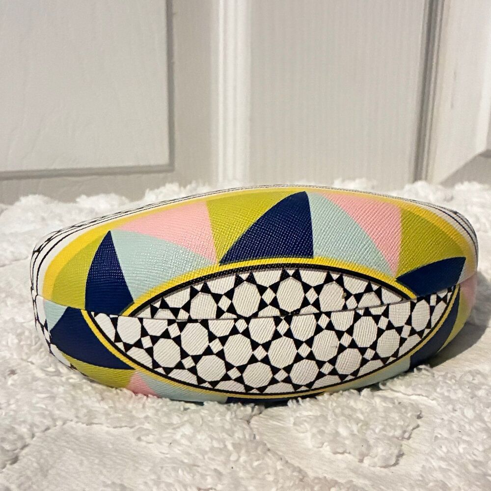 Jessica Mccintoch Multi Color Hard Shell Sunglasses Case